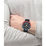 Hugo Boss Troper Chronograph Black Dial Black Leather Strap Watch For Men - 1514099 Authentic Buy Shop Now