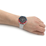 Hugo Boss Troper Chronograph Black Dial Silver Steel Strap Watch For Men - 1514108 Authentic Buy Shop Now
