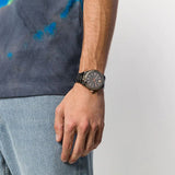 Versace Hellenyium Analog Black Dial Black Steel Strap Watch For Men - VEVK00320 Authentic Buy Shop Now