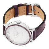 Coach Delancey White Dial Purple Leather Strap Watch for Women - 14502886 Authentic Buy Shop Now