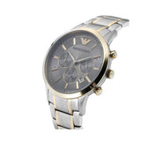 Emporio Armani Renato Chronograph Quartz Silver Dial Two Tone Steel Strap Watch For Men - AR11076 Authentic Buy Shop Now