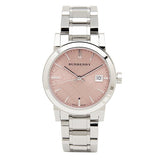 Burberry The City Pink Dial Silver Steel Strap Watch for Women - BU9124 Authentic Buy Shop Now