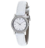 Burberry The City Diamonds Silver Dial White Leather Strap Watch for Women - BU9221 Authentic Buy Shop Now