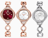 Swarovski Crystal Flower Silver Dial Silver Steel Strap Watch for Women - 5547622 Authentic Buy Shop Now