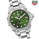 Tag Heuer Aquaracer Diamonds Emerald Green Dial Watch for Women - WBD1316.BA0740 Authentic Buy Shop Now