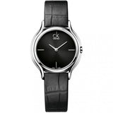 Calvin Klein Skirt Black Dial Black Leather Strap Watch for Women - K2U231C1 Authentic Buy Shop Now
