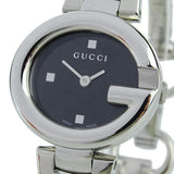 Gucci Guccissima Black Dial Silver Steel Strap Watch For Women - YA134301 Authentic Buy Shop Now