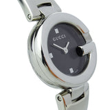 Gucci Guccisima Quartz Black Dial Silver Steel Strap Watch For Women - YA134501 Authentic Buy Shop Now