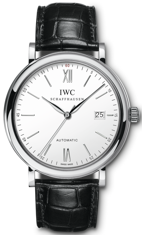 IWC Portofino Automatic White Dial Black Leather Strap Watch for Men - IW356501 Authentic Buy Shop Now