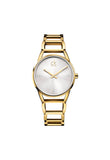 Calvin Klein Stately White Dial Gold Steel Strap Watch for Women - K3G2352W Authentic Buy Shop Now