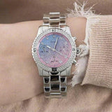 Guess Confetti Multicolored Dial Silver Steel Strap Watch For Women - W0774L1 Authentic Buy Shop Now