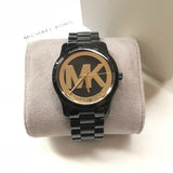 Michael Kors Runway Black Dial Black Steel Strap Watch for Women - MK6057 Authentic Buy Shop Now