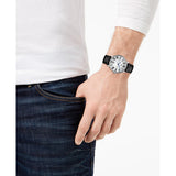 Tissot Carson Premium Silver Dial Black Leather Strap Watch For Men - T122.410.16.033.00 Authentic Buy Shop Now