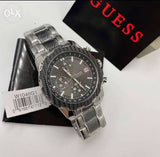 Guess Octane Chronograph Black Dial Two Tone Steel Strap Watch for Men - W1046G1 Authentic Buy Shop Now