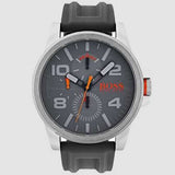 Hugo Boss Detroit Sport Analog Grey Dial Grey Rubber Strap Watch For Men - 1550007 Authentic Buy Shop Now