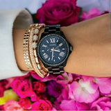 Fossil Cecile Multi Function Crystals Black Dial Black Steel Strap Watch for Women - AM4522 Authentic Buy Shop Now