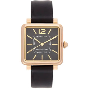 Marc Jacobs Vic Black Dial Black Leather Strap Watch for Women - MJ1522 Authentic Buy Shop Now