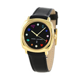 Marc Jacobs Mandy Black Dial Black Leather Strap Watch for Women - MJ1597 Authentic Buy Shop Now