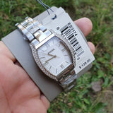 Fossil Wallace Designer Silver Dial Silver Steel Strap Watch for Women - ES3057 Authentic Buy Shop Now