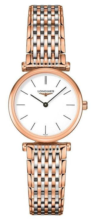 Longines La Grande Classique De Longines White Dial Two Tone Steel Strap Watch for Women - L4.209.1.92.7 Authentic Buy Shop Now