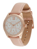Michael Kors Pyper Analog White Dial Pink Leather Strap Watch For Women - MK2803 Authentic Buy Shop Now