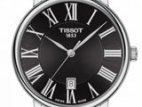 Tissot Carson Premium Black Dial Silver Steel Strap Watch For Men - T122.410.11.053.00 Authentic Buy Shop Now
