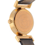 Versace V Metal Icon Gold Dial Brown Strap Watch for Women - VLC130016 Authentic Buy Shop Now