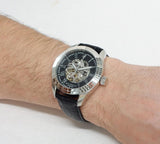 Maserati Traguardo Automatic Black Dial Black Leather Strap Watch For Men - R8871612001 Authentic Buy Shop Now