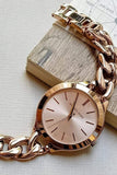 Michael Kors Slim Runway Rose Gold Dial Rose Gold Steel Strap Watch for Women - MK3223 Authentic Buy Shop Now