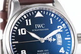 IWC Pilots Watch Mark XVII Edition Le Petit Prince Blue Dial Brown Leather Strap Watch for Men - IW326506 Authentic Buy Shop Now