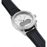 Maserati Traguardo Chronograph Silver Dial Black Rubber Strap Watch for Men - R8871612012 Authentic Buy Shop Now