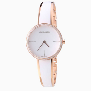 Calvin Klein Seduce Seduction White Dial Two Tone Steel Strap Watch for Women - K4E2NX1T Authentic Buy Shop Now