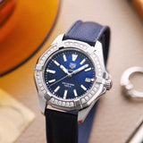 Tag Heuer Aquaracer Quartz Diamonds Blue Dial Blue Nylon Strap Watch for Women - WAY131N.FT6091 Authentic Buy Shop Now