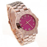 Marc Jacobs Amy Pink Dial Rose Gold Steel Strap Dial Watch for Women - MBM8625 Authentic Buy Shop Now