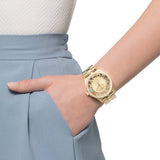 Marc Jacobs Henry Skeleton Gold Dial Gold Steel Strap Watch for Women - MBM3263 Authentic Buy Shop Now