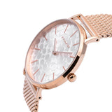 Coach Perry Silver Dial Rose Gold Mesh Bracelet Watch for Women - 14503386 Authentic Buy Shop Now