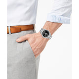 Bulova Crystal Collection Black Dial Silver Steel Strap Watch for Men - 96K104 Authentic Buy Shop Now