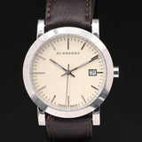 Burberry Heritage Beige Dial Brown Leather Strap Watch for Men - BU1777 Authentic Buy Shop Now