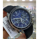 Hugo Boss Driver Sport Chronograph Blue Dial Black Leather Strap Watch for Men - 1513077 Authentic Buy Shop Now