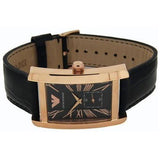 Emporio Armani Classic Black Dial Black Leather Strap Watch For Men - AR0168 Authentic Buy Shop Now