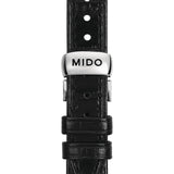 Mido Baroncelli III Automatic Silver Dial Black Leather Strap Watch For Women - M7600.4.21.4 Authentic Buy Shop Now