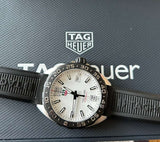 Tag Heuer Formula 1 Quartz White Dial Black Rubber Strap Watch for Men - WAZ1111.FT8023 Authentic Buy Shop Now