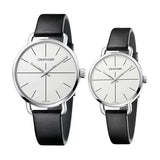 Calvin Klein Evan White Dial Black Leather Strap Watch for Women - K7B231CY Authentic Buy Shop Now
