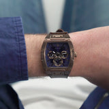 Guess Phoenix Multifunction Blue Dial Brown Leather Strap Watch for Men - GW0202G2 Authentic Buy Shop Now