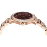 Michael Kors Tibby Multifunction Crystals Maroon Dial Rose Gold Steel Strap Watch for Women - MK4685 Authentic Buy Shop Now