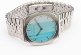 Gucci 25H Quartz Turquoise Dial Silver Steel Strap Watch For Women - YA163409 Authentic Buy Shop Now