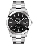 Tissot Gentleman Powermatic 80 Silicium Black Dial Silver Steel Strap Watch For Men - T127.407.11.051.00 Authentic Buy Shop Now
