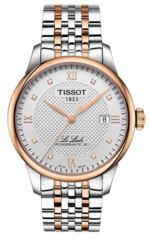 Tissot T Classic Le Locle Powermatic 80 Silver Dial Two Tone Steel Strap Watch For Men - T006.407.22.036.00 Authentic Buy Shop Now