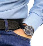 Tissot PRC 200 Chronograph Blue Dial Blue Leather Strap Watch For Men - T055.417.16.047.00 Authentic Buy Shop Now