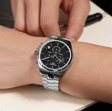 Tissot T Classic PR 100 Chronograph Black Dial Silver Steel Strap Watch for Men - T101.417.11.051.00 Authentic Buy Shop Now